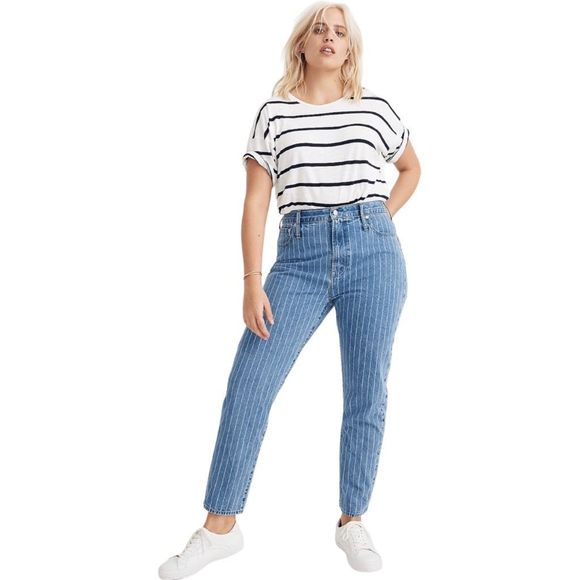 Madewell Denim - Madewell The Perfect Vintage Jean: Pinstripe Edition sz 31